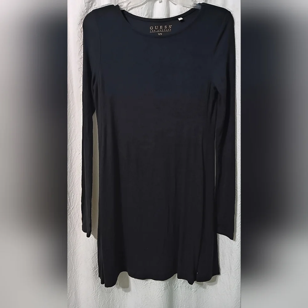 GUESS Black, long-sleeved,  mini Dress Size XS